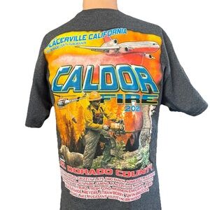 NEW CALDOR El Dorado County Wildfire ICP Placerville California Shirt Size M